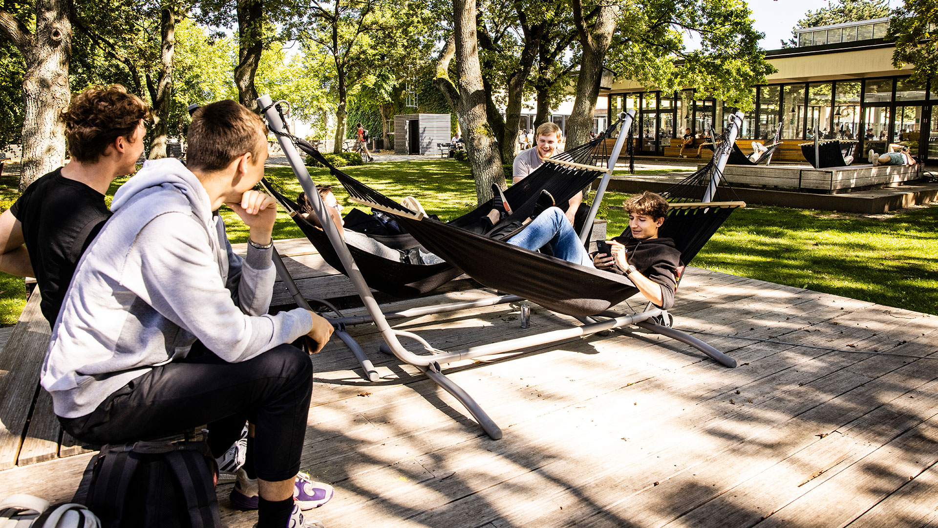 Hængekøjehaven, DTU Lyngby Campus. Foto: Bax Lindhardt/Kontraframe